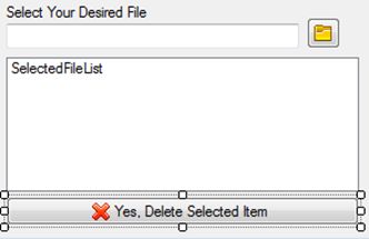 Delete Button of the ListBox